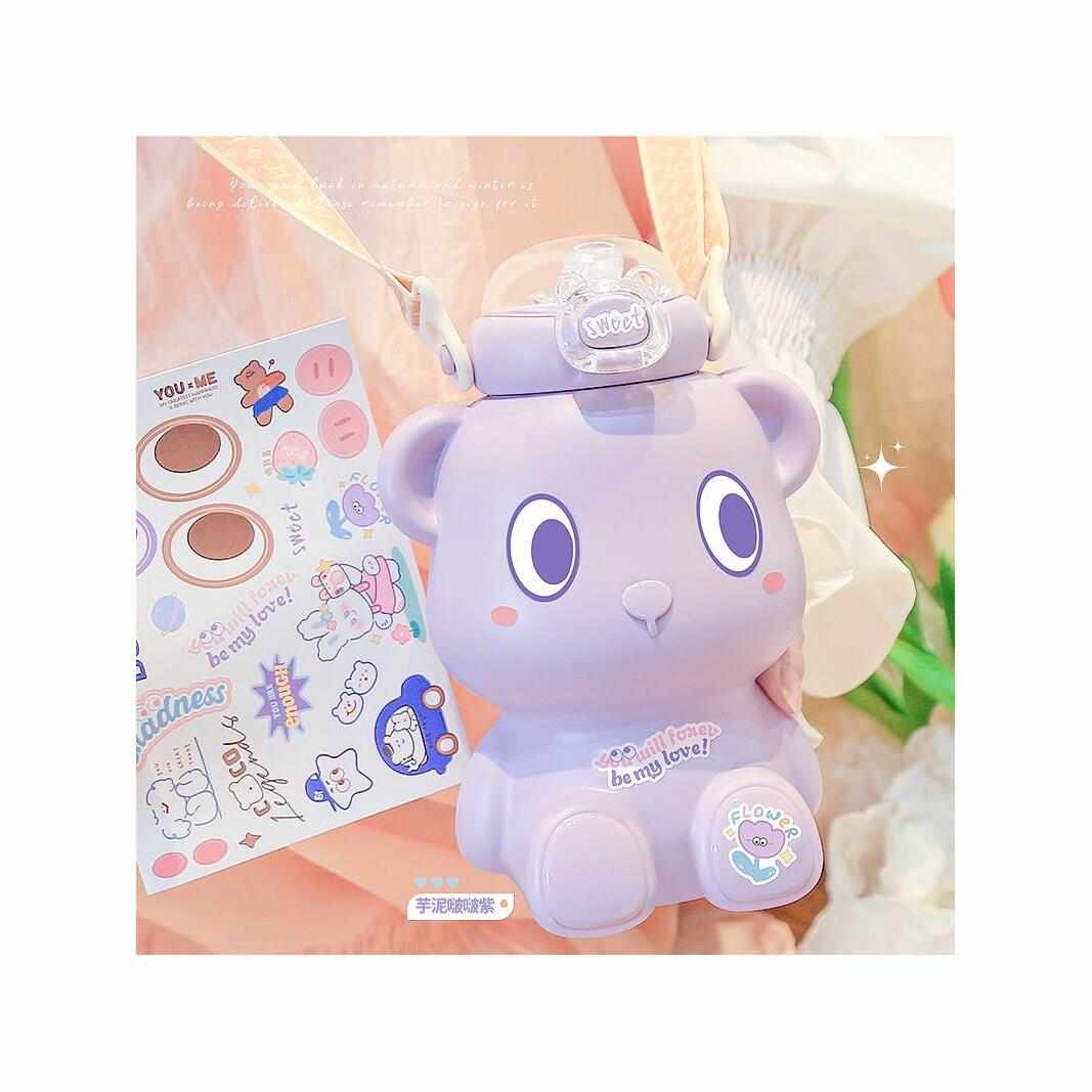 热销保温杯吸管水杯子大肚杯316小学生女孩上学可爱宝宝水壶