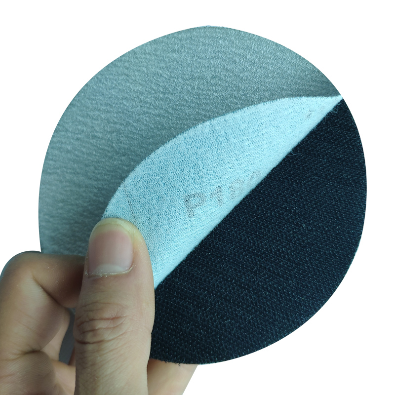 热销5寸圆形自粘砂纸家具木门汽车油漆打磨沙纸抛光气电动角磨植