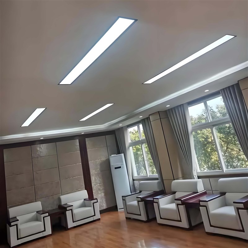 热销嵌入式LED长条灯石膏板条形灯会议室医院办公室天花板暗装平