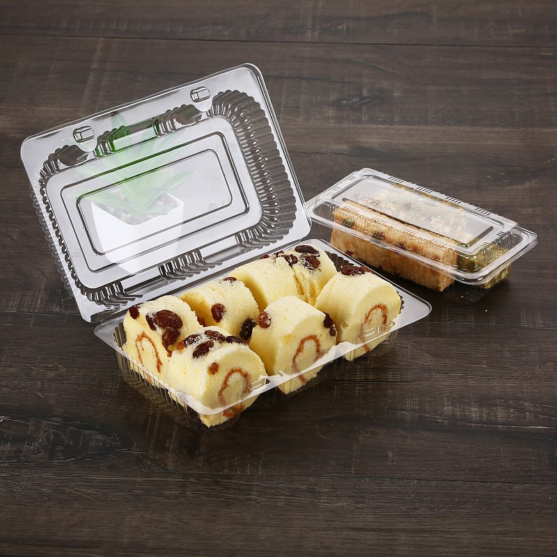 热销西点盒透明塑料烘焙包装盒各种型号一次性散装点心蛋糕盒01/0