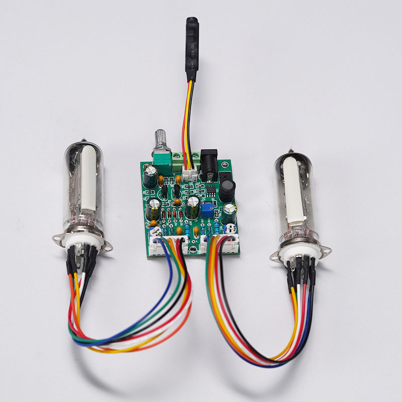 热销6E2猫眼电子管双通道音乐节奏荧光指示驱动板收音机功放改装