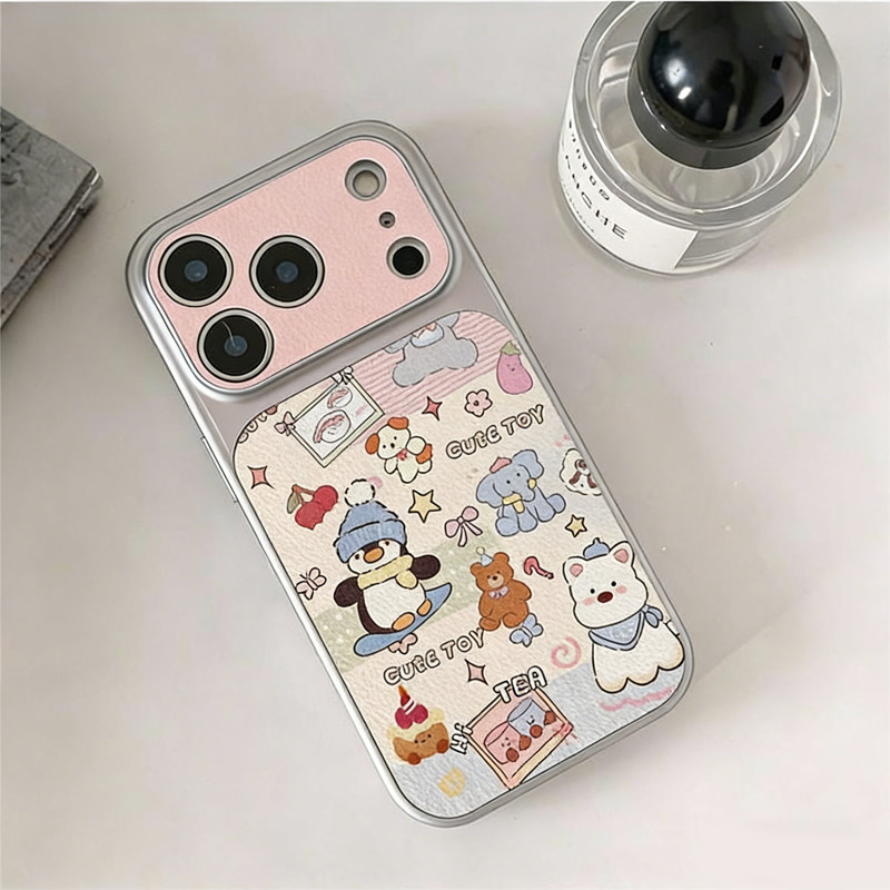 秒变17大视窗可爱小动物合集新款适用苹果17promax手机壳iphone16pro小米15华为mate80p60reno14findx9nova13