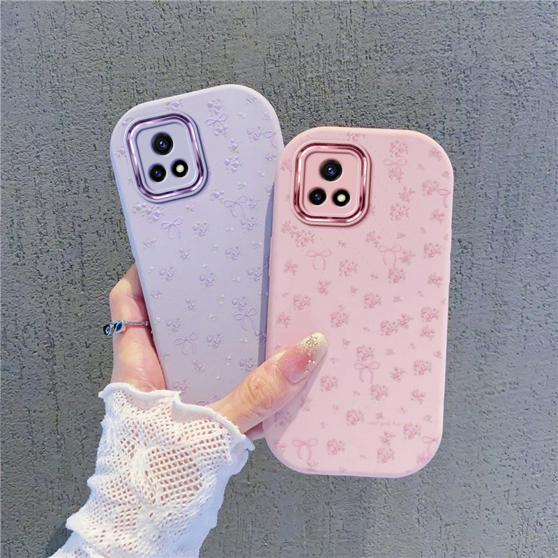 蝴蝶结花朵适用vivoY52s手机壳Y33s新款Y30高级Y20防摔Y74s维沃v2057a硅胶vivo全包vivi男viv0女vovi保护套