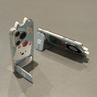 镂空西高地支架新款适用苹果17Pro手机壳iPhone16max小米15华为mate70pura80k60荣耀300vivox100reno14nova13