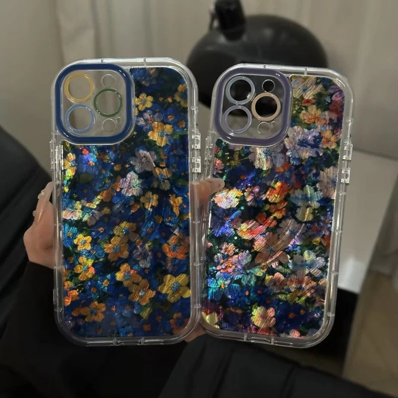 满屏碎花高级新款适用苹果16Pro手机壳iPhone14max小米15华为mate70p60nova13荣耀200x100k80reno12s20noe11
