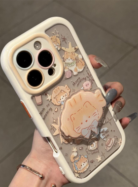 鲷鱼烧猫咪支架新款适用苹果16Pro手机壳iPhone15max小米14华为mate60p70nova13荣耀200vivox100k80reno12s19