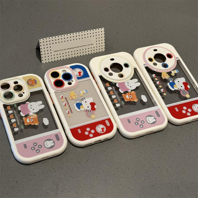 kitty米菲兔游戏机新款适用苹果16pro手机壳iPhone15max小米14华为mate70pura80k60reno13荣耀200oppofindx8