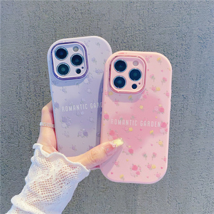 蝴蝶字母碎花女款 适用苹果16pro手机壳iPhone17max华为mate60p70小米15k50vivox200荣耀100reno14nova13 新款