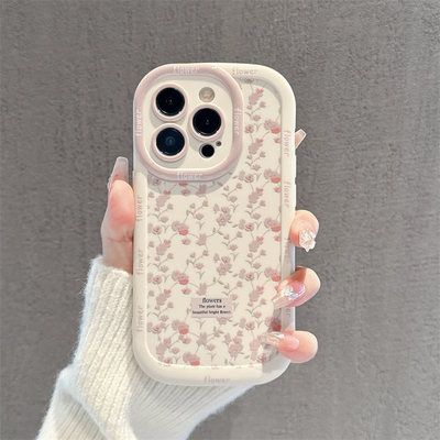 标签满屏小鲜花新款苹果16pro手机壳iphone15max小米14华为mate60nova13k50p70reno12荣耀200vivox100iqoo11