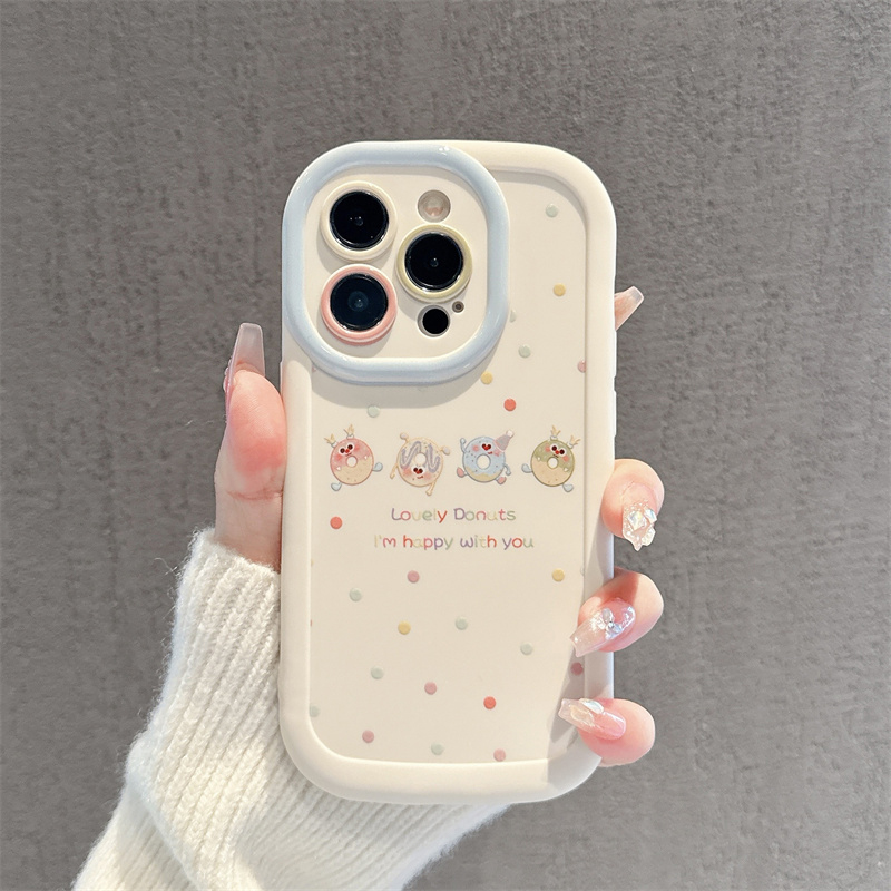 雪糕小怪兽泡芙壳新款适用苹果16pro手机壳iphone15max小米14华为mate60k70reno12nova11荣耀x100vivoiqoo13