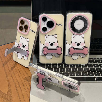 骨头西高地支架新款适用苹果17Pro手机壳iPhone15max小米16华为mate80pura70k60reno14note13荣耀300x100s20