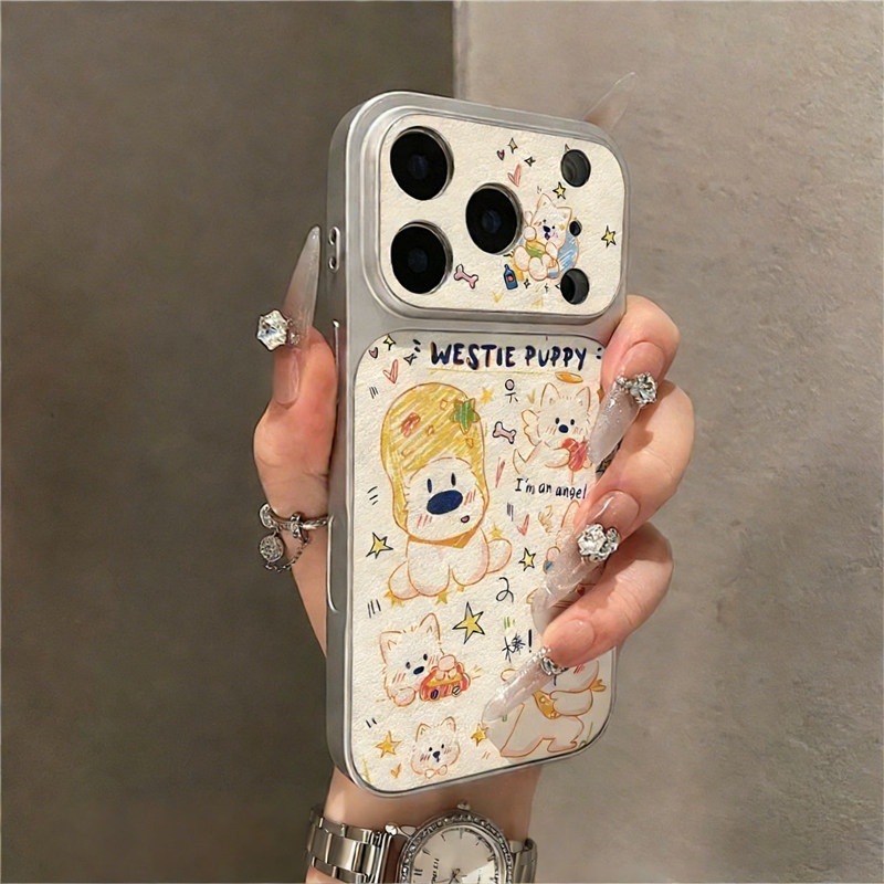 秒变17大视窗涂鸦西高地新款适用苹果17promax手机壳iphone16pro小米15华为mate80p60reno14findx9ip16plus