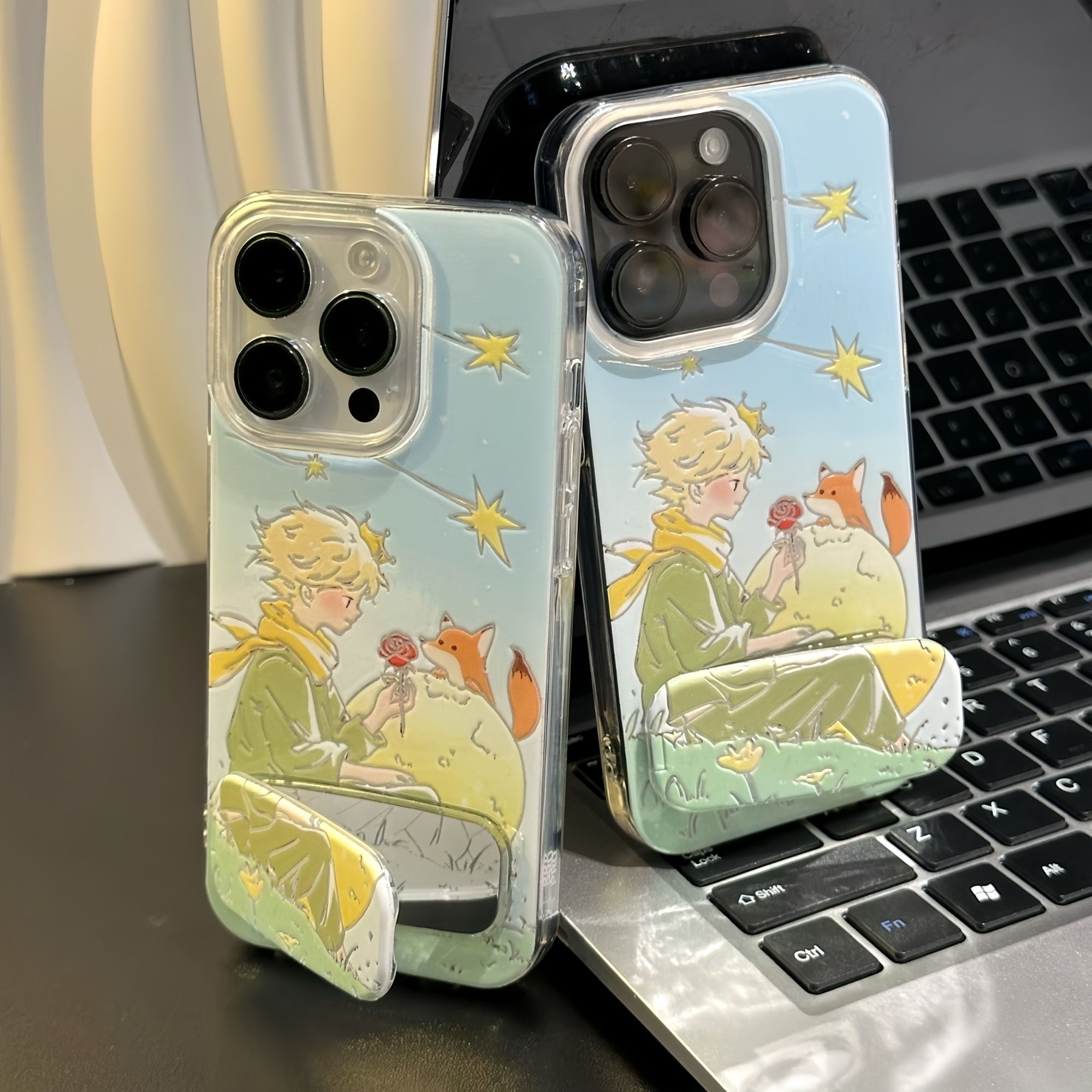 小王子玫瑰花支架新款适用苹果16Pro手机壳iPhone14max小米15华为mate70pura80k60荣耀400x100oppoReno13s30