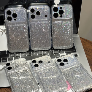 高级感钻石纹新款适用苹果18promax手机壳iphone17por巨好看ip16plus个性15pro网红14全包13少女12/11防摔套