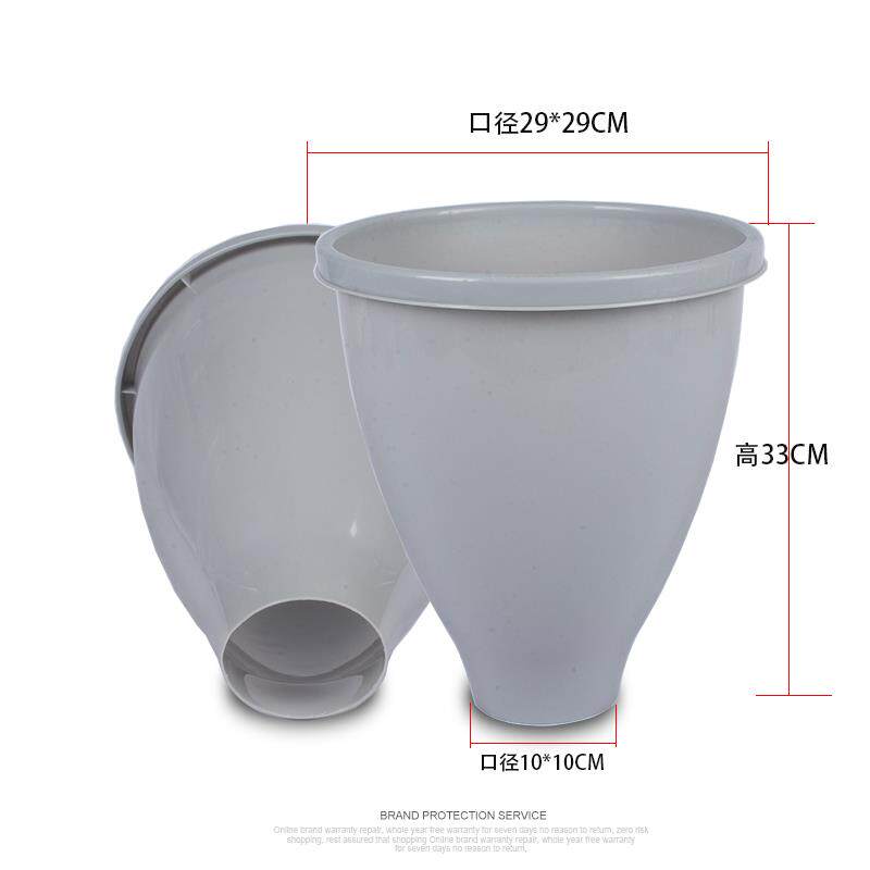 蹲便改坐便椅子配件蹲坑凳专用长桶无底空心直通下水道蹲厕防溅桶