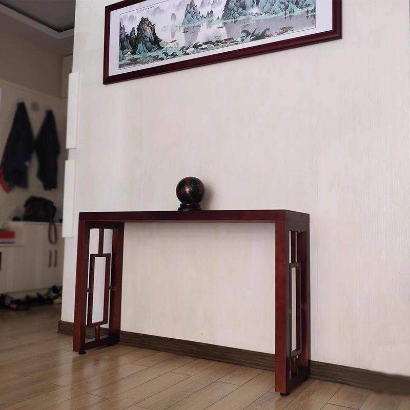新中式实木玄关桌玄关台现代简约玄关柜长条供桌靠墙边桌隔断条案
