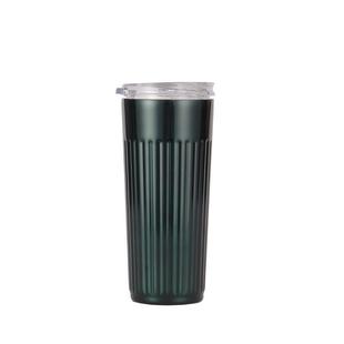 新款 汽车杯 真空保温随手杯简约带手柄直身水杯带杯盖时尚 咖啡杯