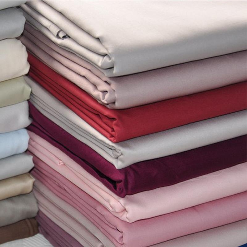 60支棉纯棉贡缎被单 纯色全棉双人素色床单被套 床笠 可定制