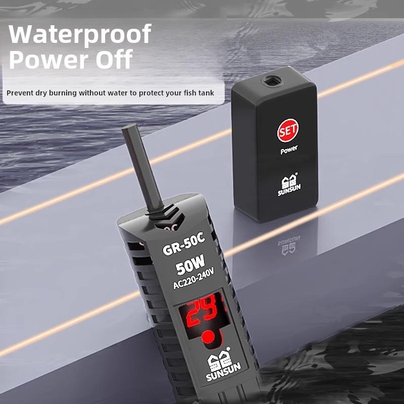 创宁正品鱼缸加热棒自动恒温加热器小型恒温加热器龟形加热棒节电