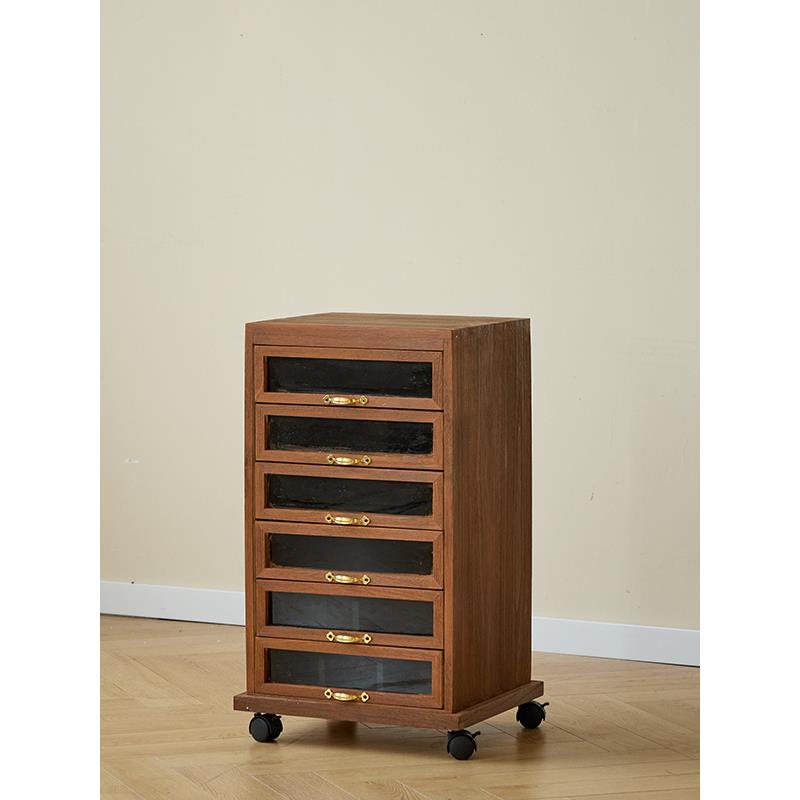 实木简约桌面牙医收纳盒牙科柜小型茶具文玩储物茶杯放置柜茶杯