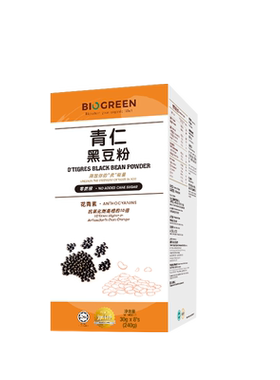 BIOGREEN青仁黑豆粉（零蔗糖）(8'sx30g)/盒 素食植物奶无糖黑豆