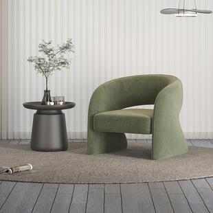 直销新款北欧客厅单椅单人沙发休闲椅沙发休息区接待洽谈桌椅组合