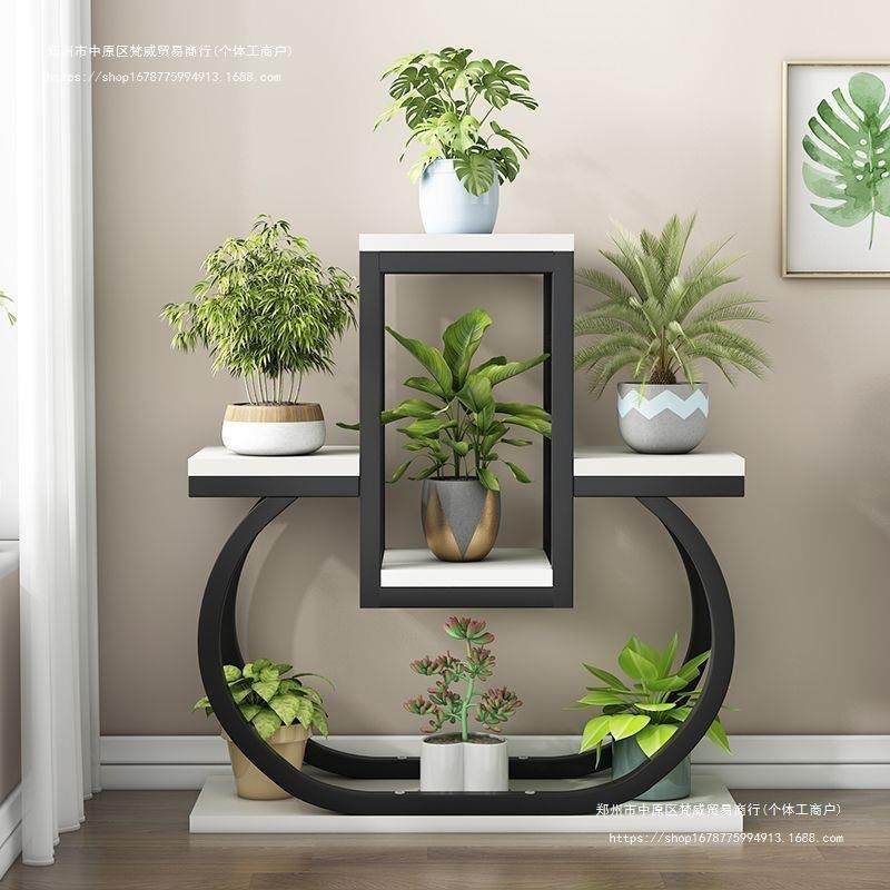 创意铁艺花架阳台落地式多层养花架室内客厅家用靠墙边花盆置物架,3C数码配件,USB灯,淘宝优惠券,粉丝福利购,淘宝优惠卷