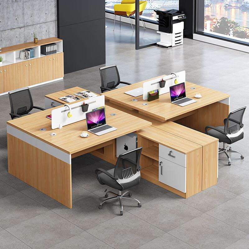 上海办公家具工厂职员办公桌四人位财务电脑桌卡座屏风员工桌椅