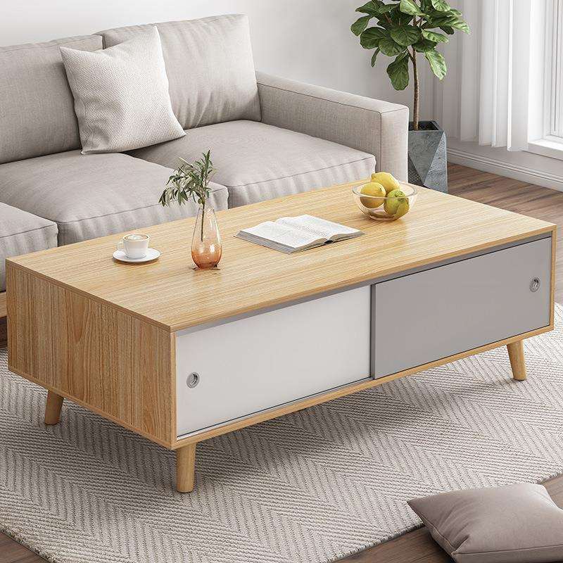 北欧移门茶几桌客厅家用简约小户型茶台阳台多功能现代网红小茶几