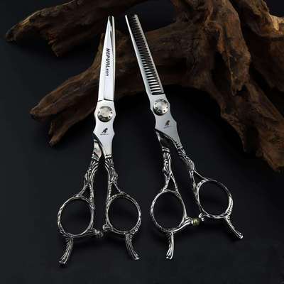 6.0寸奈普森亚古士柄款美发剪直剪牙剪打薄剪发廊专用外贸爆款