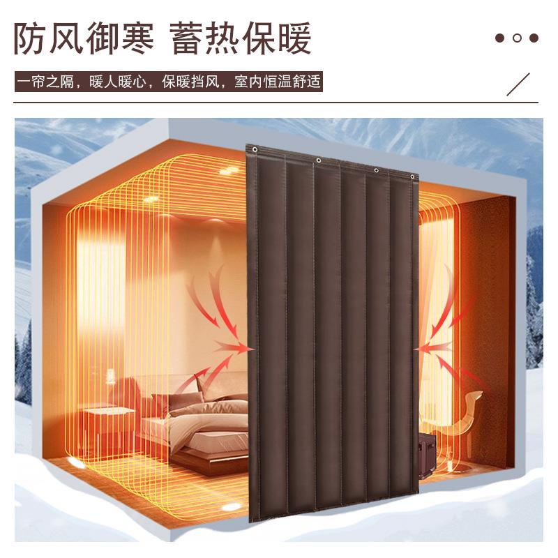 冬季棉门帘整片加挂厚CVI保用暖防风防水免打孔隔音酒吧冷库隔商