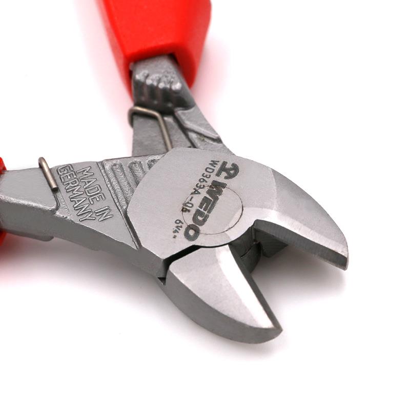 WEDO维度德式省力斜工口钳嘴具塑柄斜偏钳铬480钒钢剪切夹持厂家