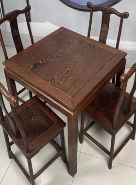 正A10L中式餐桌实方桌老式八仙JMV桌家用饭桌方形地桌鸡木翅木子