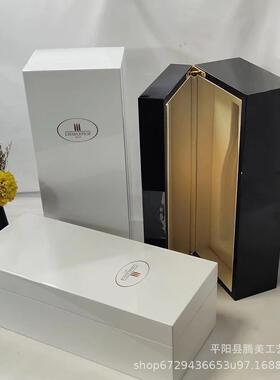 厂家销高售档盒琴烤酒漆钢感应灯光红酒木盒OSV雕刻亮光实木盒