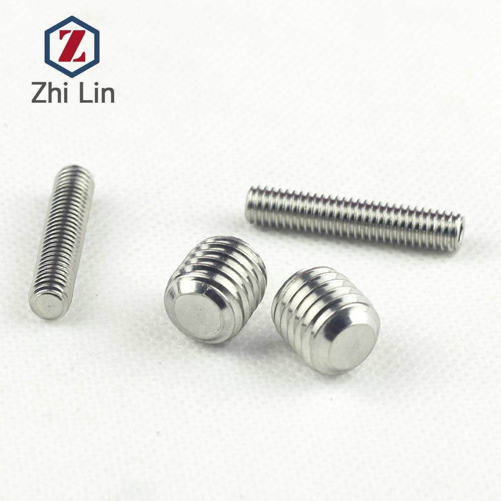 10M1内六角2紧定螺钉M不锈钢304止付螺凹端平端G丝B77/8HEY0DIN91