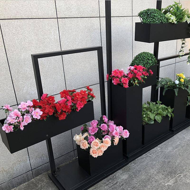 简约室内多层装铁艺花架BYA室外藤架落地户外饰绿式爬植展示花架