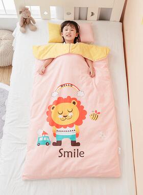 A类婴儿睡子袋2NEA025款全棉袋水洗棉大小护新肩袖款秋冬儿童睡防