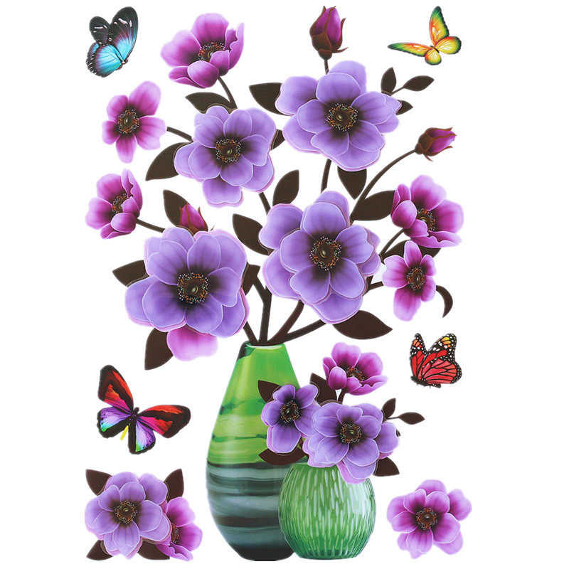 墙面装饰床头背景墙壁贴画自粘3d立体墙贴整幅贴花北欧风格冰箱贴