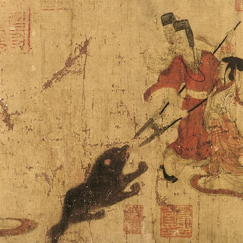 东晋 顾恺之 女史箴图 国画 宣纸绢布复制 艺术微喷