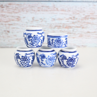 鸟食罐杯子瓷碗红子靛颏贝子绣眼玉鸟文鸟竹鸟笼配件高白手绘鸟笼