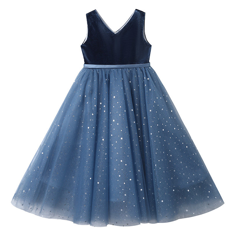 儿童礼服高端花童公主裙夏装小女孩婚礼婚纱女童钢琴演出服洋气夏