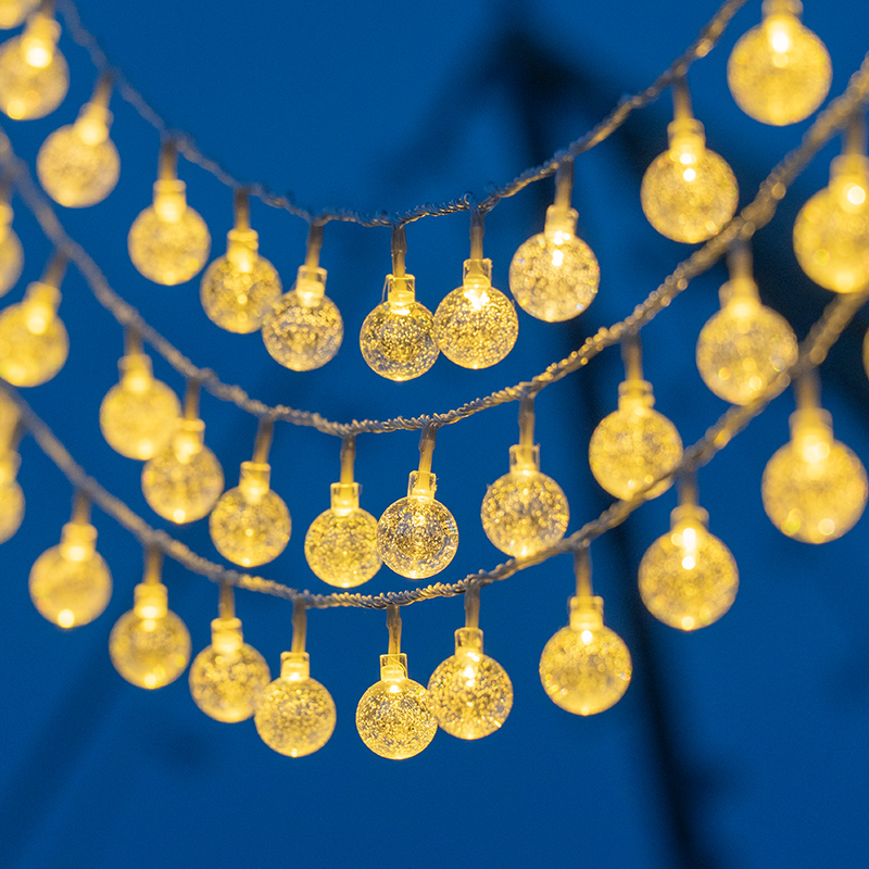 露营氛围灯灯串LED星星灯彩灯串灯满天星天幕帐篷户外摆摊气氛灯