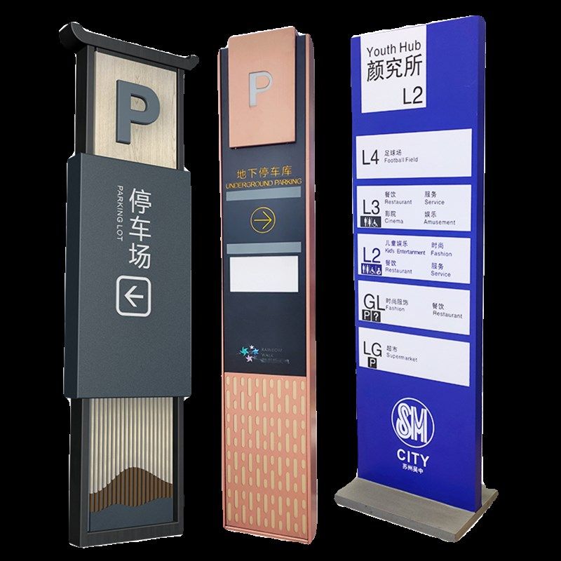 指示立牌商场指引吊牌导向牌各花草牌小区停车场指示牌路边导视牌