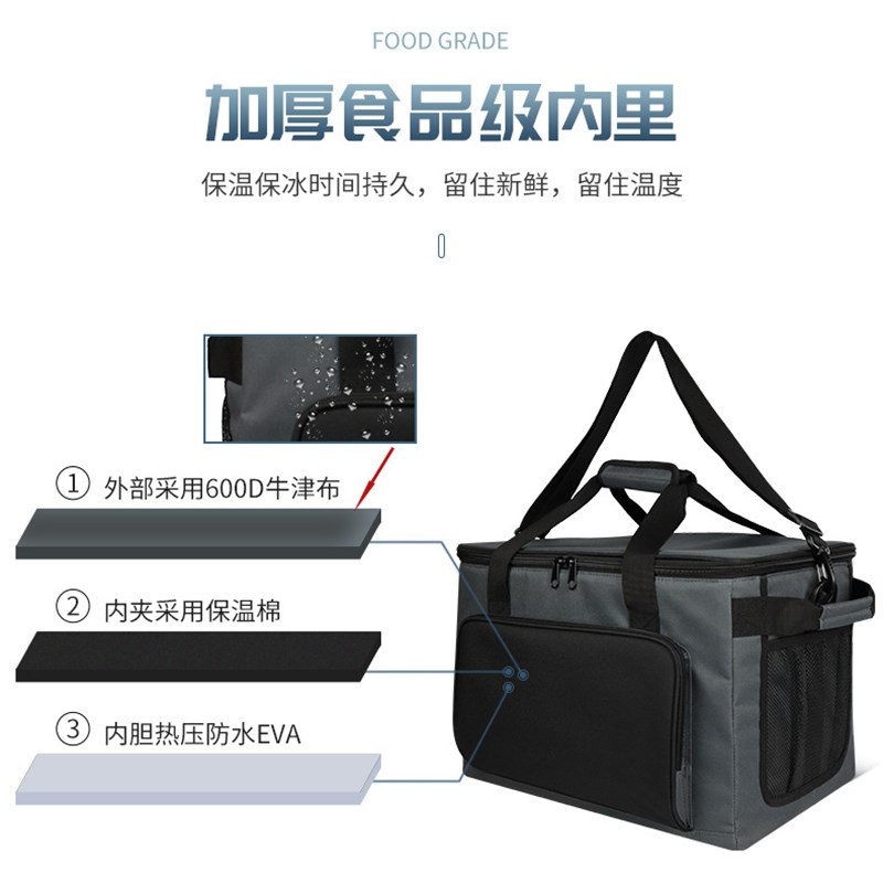 车载冰箱保温包冷热两用保温箱商用摆摊户外露营冷藏箱饭菜保温袋