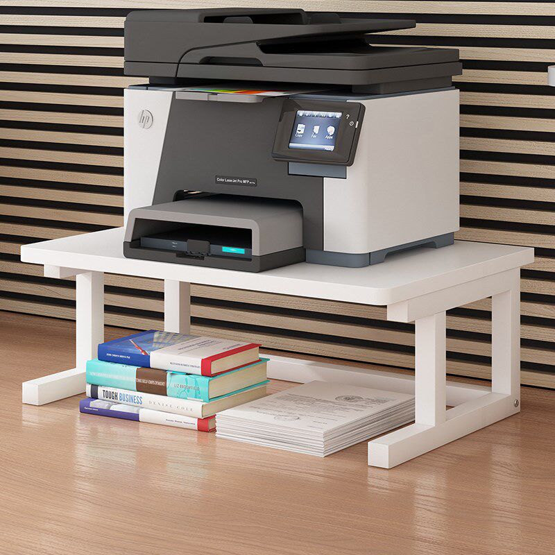 加大加宽桌面二层办公室多功能放针式复印打印机收纳整理置物架子