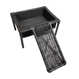 乌龟晒台定制产蛋池网格乌龟缸养乌龟专用晒台爬台高水位深水浮岛