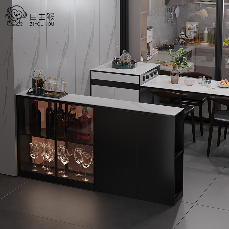 双面隔断柜客厅玄关酒柜25超薄20cm新款实木岩板沙发靠背餐柜30