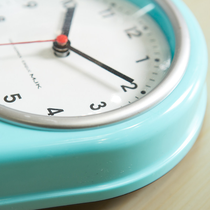 厨房用免打孔定时钟表冰箱贴小挂钟创意家用壁挂时钟小型专用闹钟