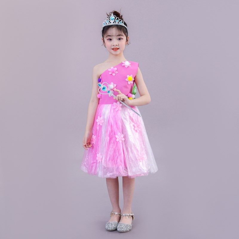 女童塑料袋环保服亲子时装秀走秀环保服装幼儿园手工制作环保服装,童装/婴儿装/亲子装,儿童演出服,淘宝优惠券,粉丝福利购,淘宝优惠卷