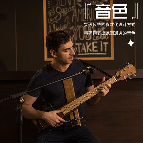 好哲琴单板41英寸专业古典吉他实木带包折叠静音便携旅行吉他二代